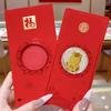Красный конверт-сумка из чистого золота 999 пробы с креативной наклейкой для мобильного телефона Год Лошади