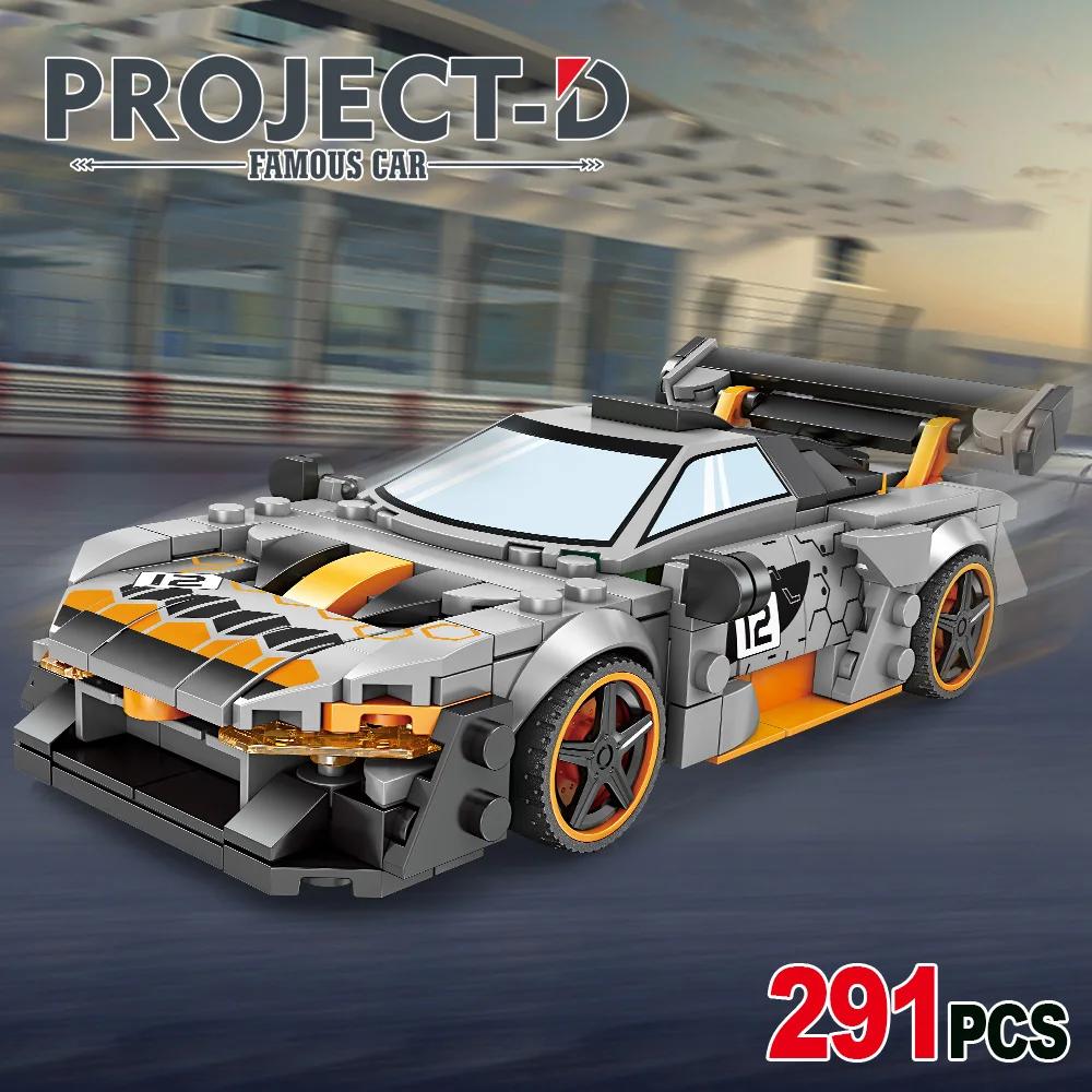 Model Car Kits,Speed Champion Car Senna Building Sets with Display Case, Cool Simulation Cockpit Car Building Blocks, Race Car