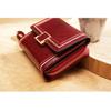 IELGY Ladies Wallet Retro Oil Wax Leather Multi-card Organ Card Holder