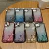 Электроплакированный градиентный блестящий чехол для телефона Secret Garden для IPhone15 подходит для Apple 14Pro, блестящий мягкий чехол для объектива