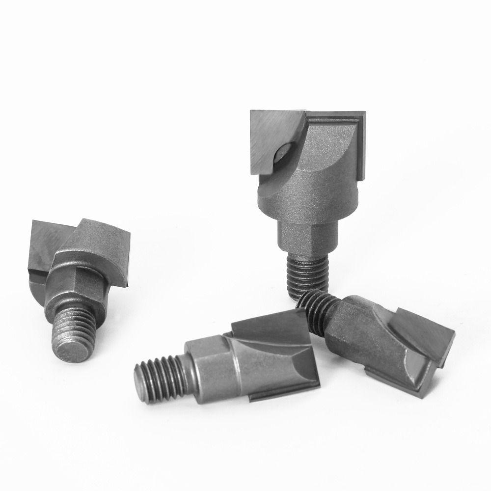 Фреза с хвостовиком 10 мм, резьбовая фреза из углеродистой стали, спиральный нижний нож, резьба по дереву