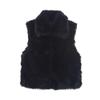 Женский модный теплый однотонный жилет без рукавов, плюшевая куртка