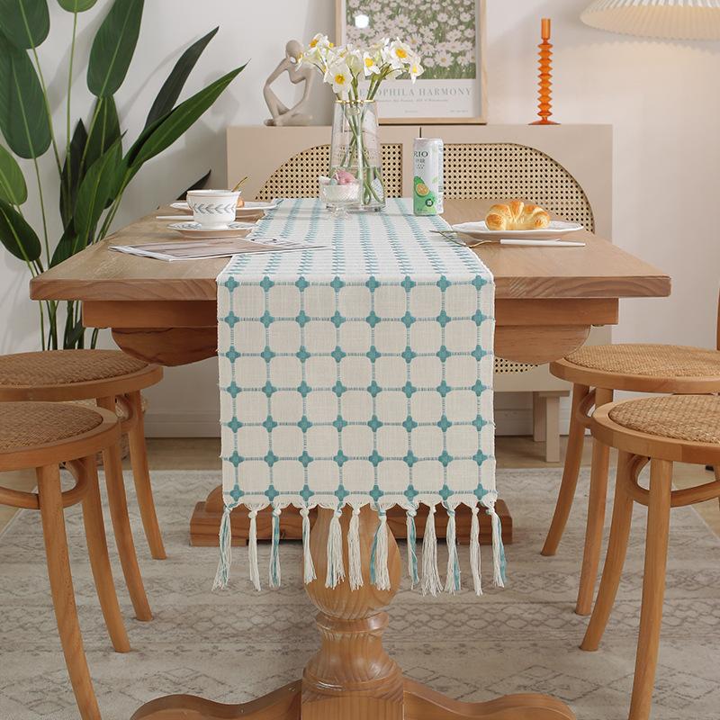 Современный Минималистичный Чехол для Кофейного Столика в Стиле Инс Тканевый Чехол для ТВ-Тумбы Длинная Прямоугольная Скатерть из Хлопка и Льна