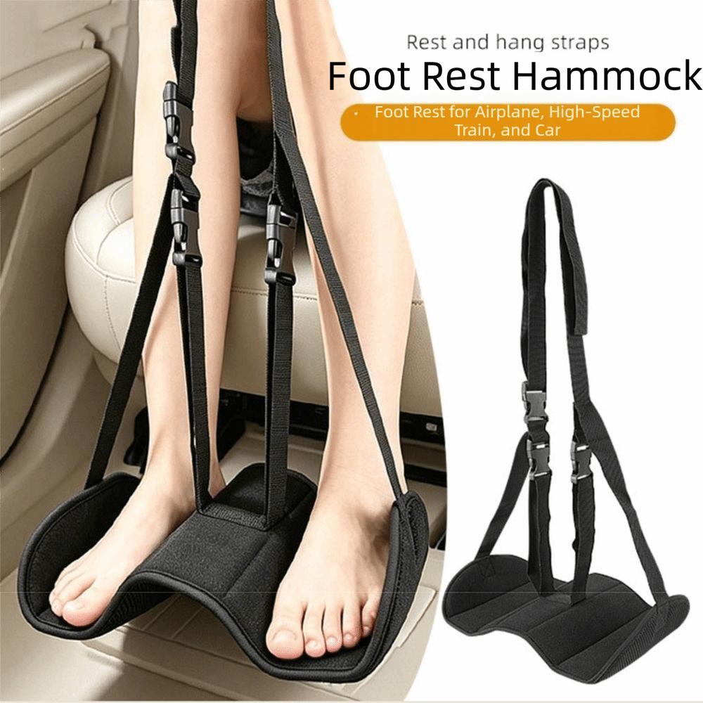 Breathable Airplane Foot Hammock Adjustable Airplane Foot Rest Leg Support Cushion Train Bus