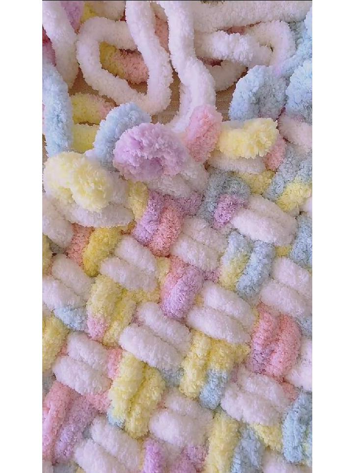 Шерстяное одеяло ручной работы с изображением радужного кошачьего хвоста: Уютный, не линяет, устойчив к выцветанию