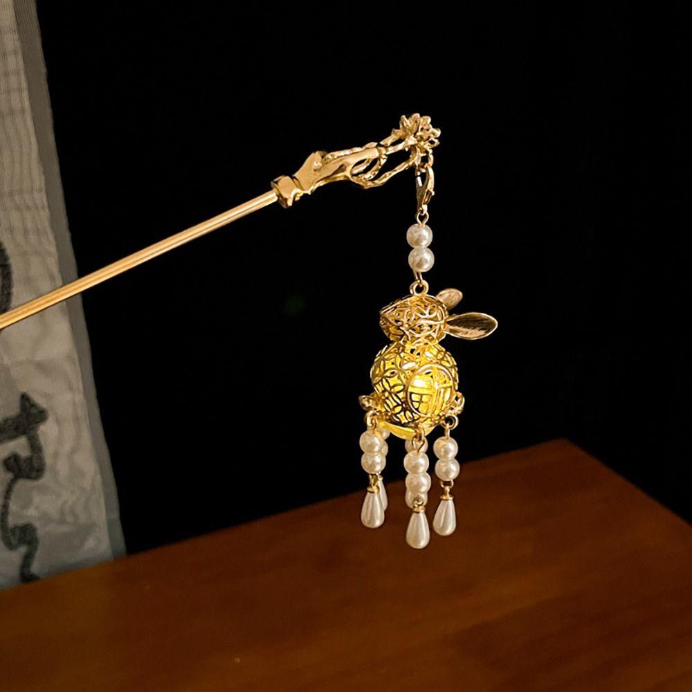 1 шт., палочка для волос в древнем стиле, вставка для волос в китайском стиле, высококачественная шпилька-фонарь в форме лотоса для женщин