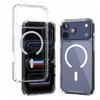 Ударопрочный для чехла для телефона для для iPhone 17 Air 16 15 14 13 12 11 Pro Max Plus Магнитная Беспроводная зарядка Прозрачный чехол