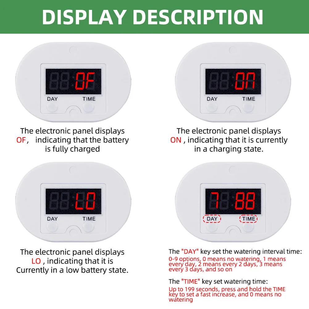 Automatic Plant Flower Watering Pump 2/8/16 Heads Pump Home Sprinkler Drip Irrigation Device Automatic Watering Pump Controller