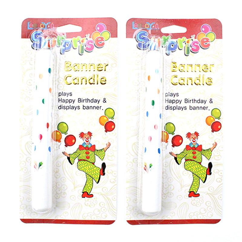Креативная свеча-сюрприз «Клоун» для вечеринки, креативное забавное украшение для торта на день рождения, свеча-вставка, вставка с флажком, карточка-вставка