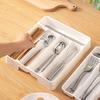 1/2Pcs Drawer Organizer Expandable Kitchen Tray for Utensils Adjustable Flatware Holder with 45388 Compartments Cutlery