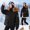 Women's Autumn and Winter Coat Hooded Fur Collar Thickened Loose Windproof Short Women's Jacket