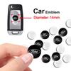 Эмблема Значок Наклейка с кнопкой радио для пульта дистанционного управления автомобиля 14 мм для Focus 2 3 MK2 MK3 Fiesta Mondeo Kuga Ecosport C-Max Автоаксессуары