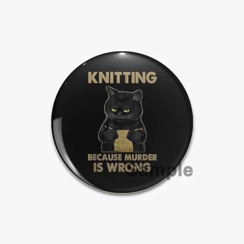 32/44/58mm Fun Cartoon Hand Drawn Cats Badge Half Faced Cat Pins Tinplate Brooches Breastpin for Backpack Clothes Handmade Gift Accessory