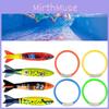 Torpedoes Rings Floating Swimming Pool Toys Dive Sticks Kids Game Gift Prop