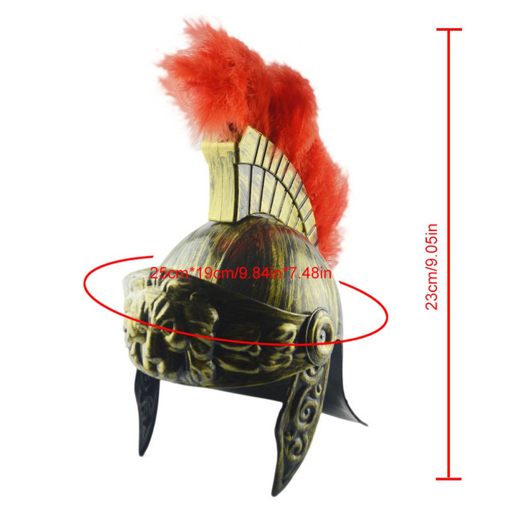 Римский шлем Золотой Воин Римский Боец Косплей Костюм Идеальный Аксессуар для Мужчин и Женщин