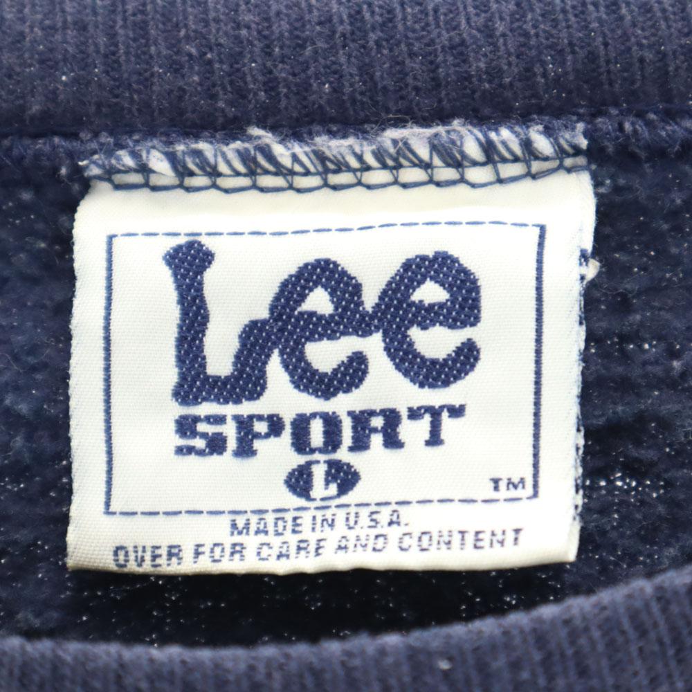 Lee 90s Made in USA Old Long sleeve sweat trainer L SPORT fleece lining Men's Used