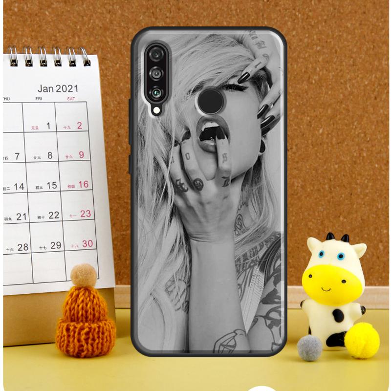 Sexy Tattoo Girl For Huawei Nova Y61 Y60 Y70 Y72 Y73 Y90 Y91 12i 11i 3i 7i 8i 9 10 SE P20 P40 P30 Lite Case