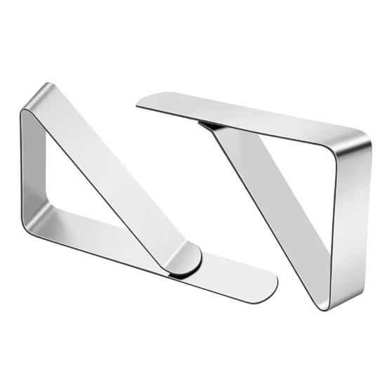 6/12/24 шт. зажим для скатерти из нержавеющей стали нескользящий прочный для использования в помещении и на открытом воздухе свадебная вечеринка