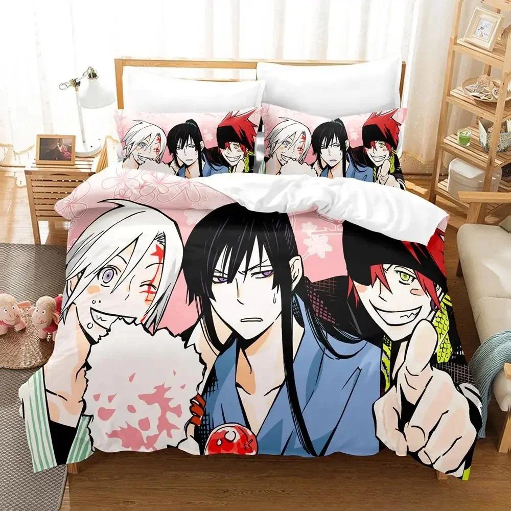 Soft Lightweight Single Twin Full Queen King New D Gray man Size Bed Adult Kid Bedroom Sets Anime parure de lit Quilt
