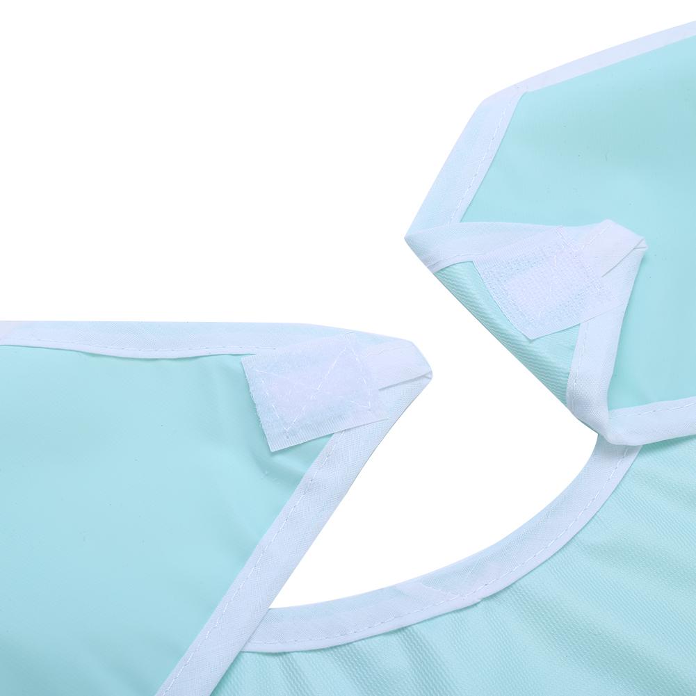 Водонепроницаемый нагрудник для еды для взрослых и пожилых людей, защитная одежда, обеденная помощь (Светло-зеленый)