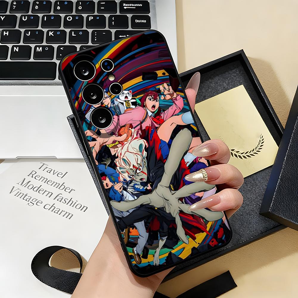 Чехол для телефона ANIME D-Dandadans для Samsung S26 S25 S24 FE S23 S22 S21 Plus S20 Ultra Note20Ultra Черный Мягкий
