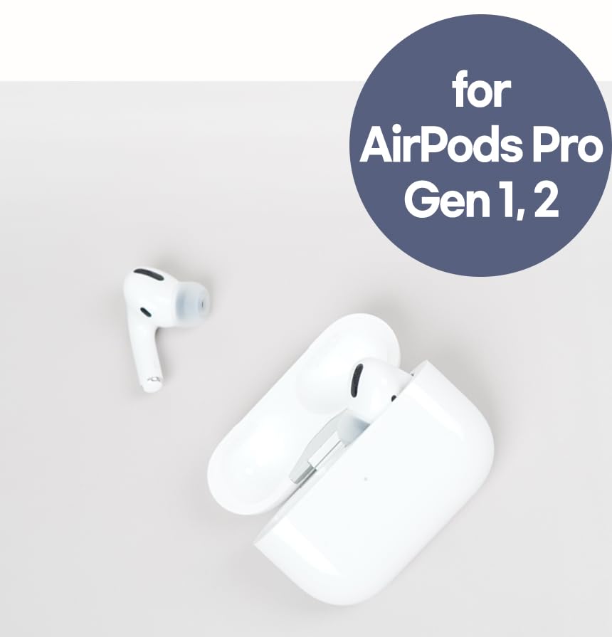 DIVINUS VELVET for AirPods Pro Pair Each of 5 Earpiece with Adapter for AirPods Pro 1 Pair for Completely Wireless Earphones Authorized Distributor [1