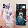 Чехол для Realme Note 80 4G RMX5388 Милый Кот Цветы Рисованный Чехол Мягкий Силиконовый Чехол Для Realme Note 80 Note80 Задняя Крышка Fundas