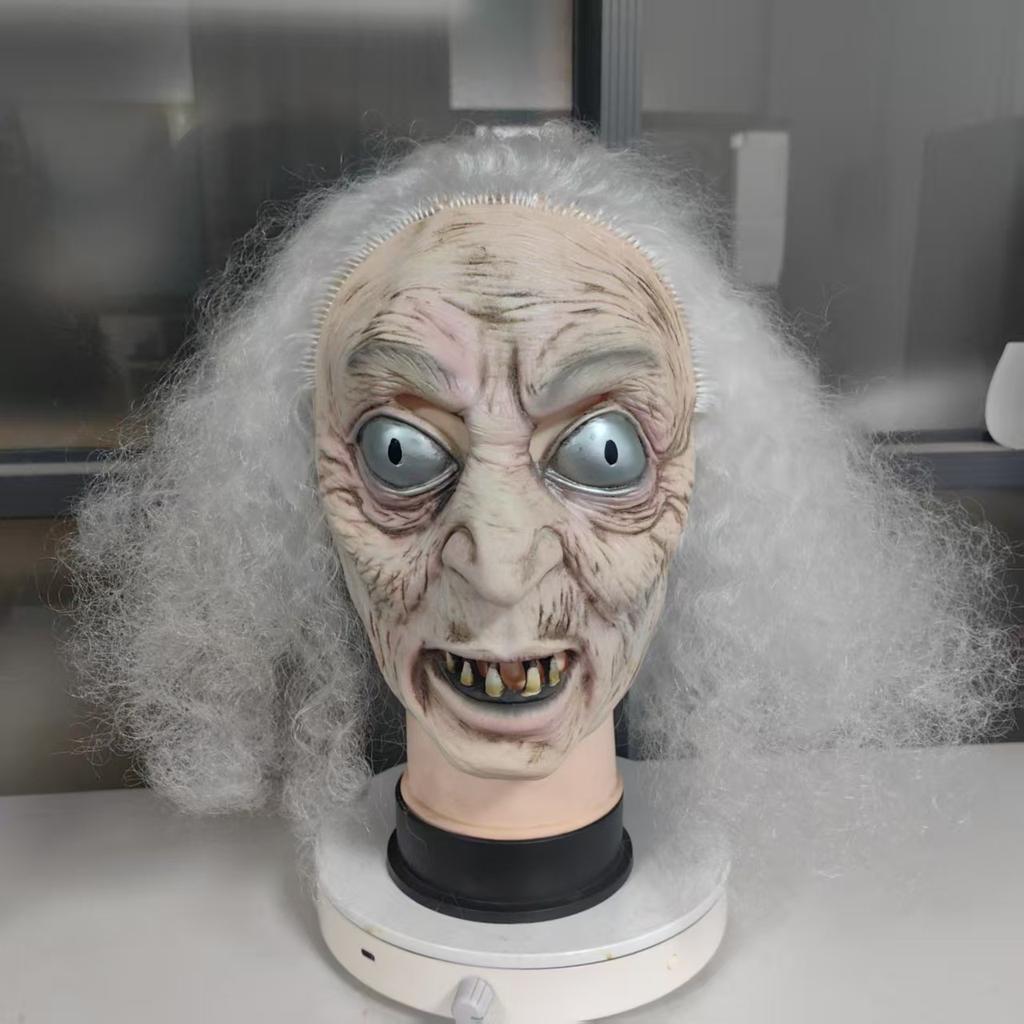 Easter Witch Mask Halloween cos Costume Witch Hat Witch Props Horror Latex Headgear