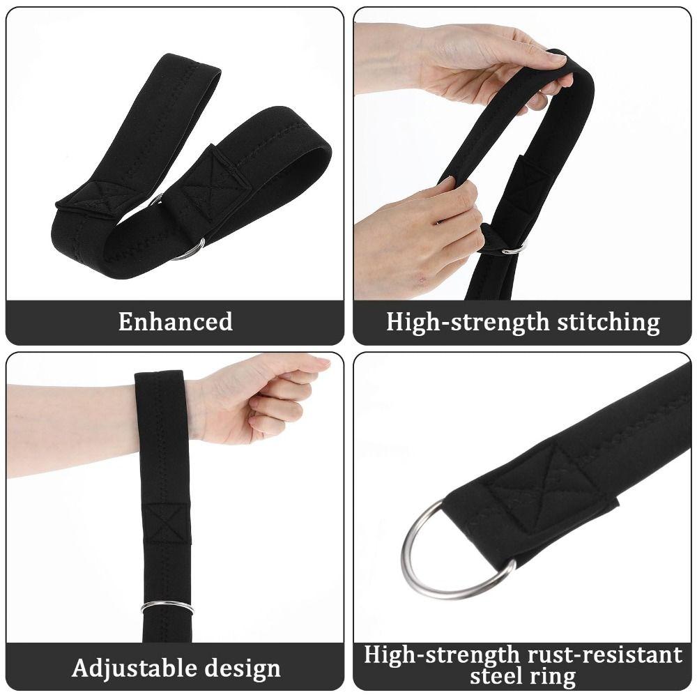 Black Baby Stroller Straps with Soft Padded Handle Anti Slip Wristband Security-Accessory