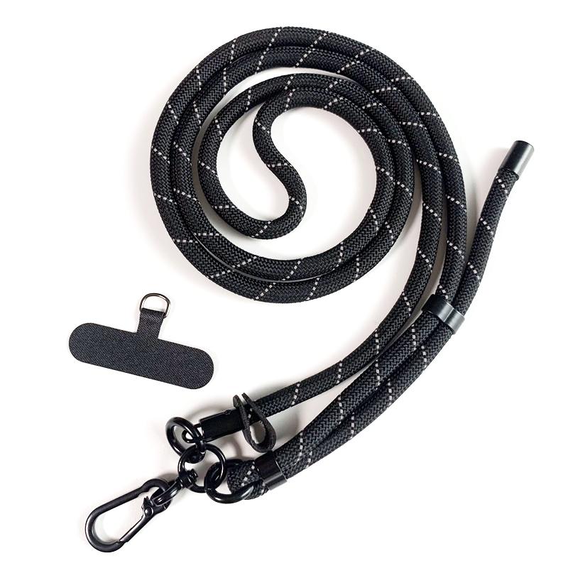 Universal 150CM Mobile Phone Crossbody Lanyard Chain Sport Climbing Cellphone Cord Rope Adjustable Nylon Straps