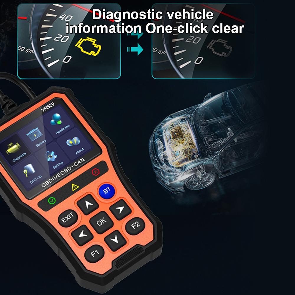 OBD2 сканер Профессиональный автомобильный диагностический сканер OBD2 считыватель кодов двигателя Проверка и оценка срока службы батареи