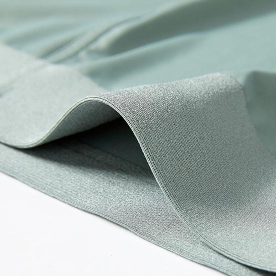 Men Boxer Underwear Elastic Mid-Waist U-Convex Breathable Shorts Briefs Solid Color Comfort Fit Underwear