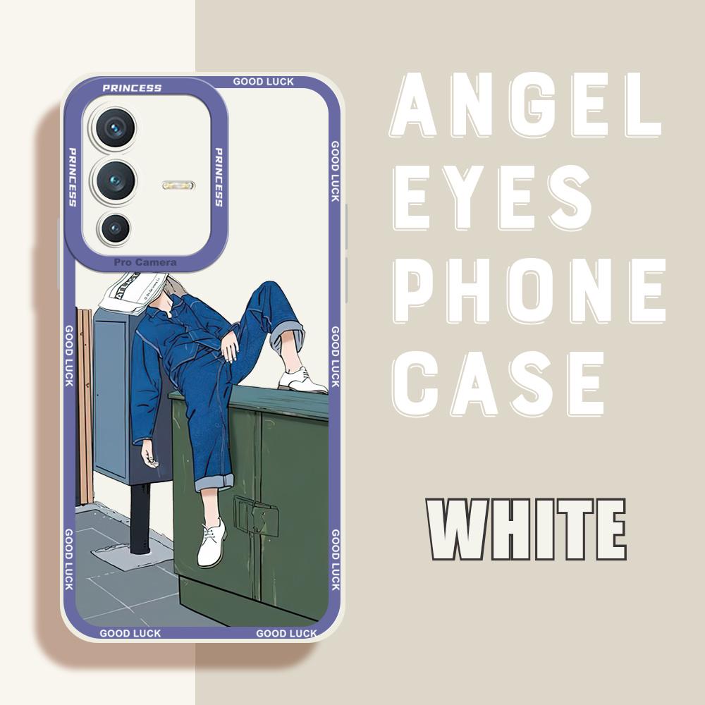 Чехол для телефона Мягкий резиновый корпус из ТПУ для мобильного телефона Полное покрытие Защита камеры Дизайн Противоударный чехол для Vivo