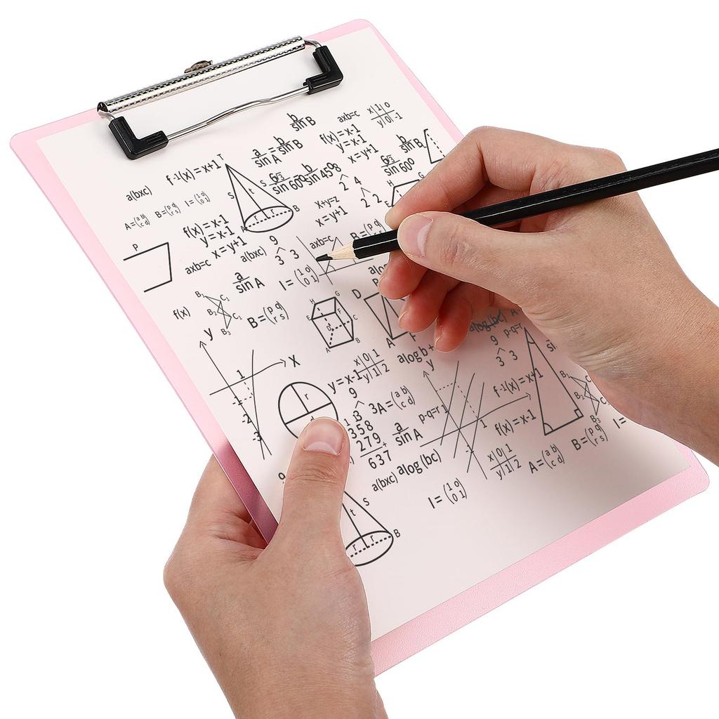 NUOLUX A5 Plastic Portable Clipboard Folders, Set of 10, 23x16cm, Profile Clipboards, Paper Holder Clipboards, Menu Clipboards, Office Supplies