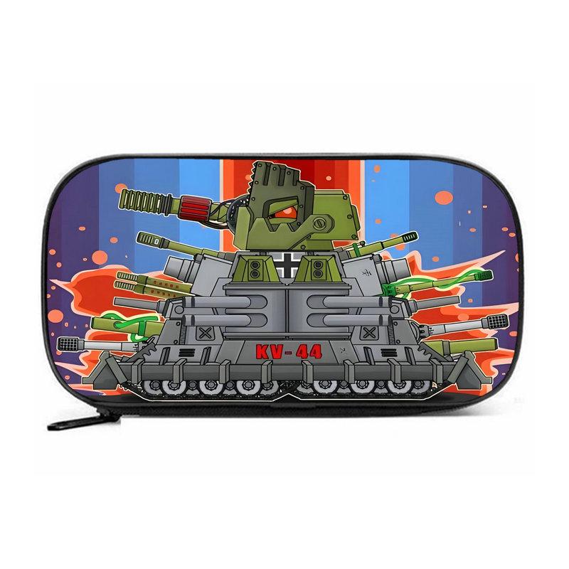 Пенал Tank KV44 большого объема - износостойкий Оксфордский тканевый пенал-органайзер для мальчиков