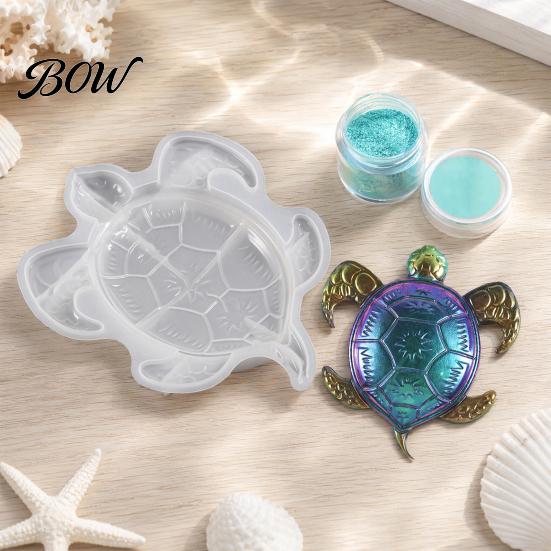 Turtle Shell Silicone Mold Large Sea Resin Mold, 3D for Epoxy Casting, Detailed Marine Sun Pattern Animal Molds Wall Hanging Decoration, Coastal Ocean