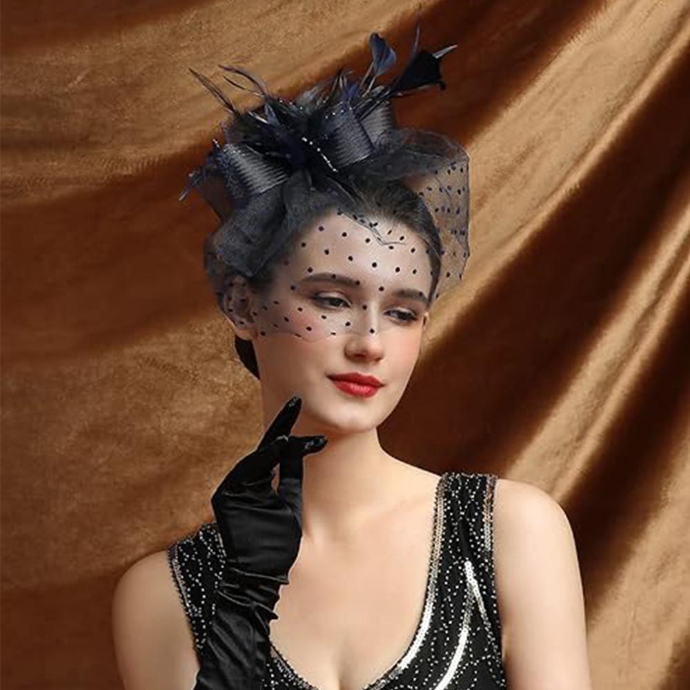 Шляпа Comott Fascinators, повязка на голову с перьями, женские чародеи, головной убор для чаепития с зажимом, шляпа дерби для девочек и женщин