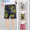 Летние новые стильные свободные спортивные шорты в стиле хип-хоп в стиле ретро, дышащие быстросохнущие мужские шорты с принтом