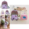 Adorable Cartoon Oxford Cloth Backpack For Kids In Pink Or Purple For School Use