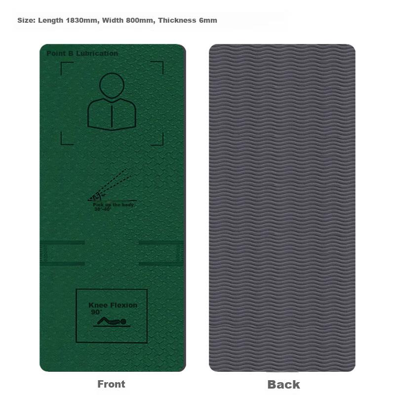 Dianrun Extra Strong Friction New Sit-Up Fitness Abdominal Training Mat Yoga Mat for Men, 1830*800*6mm
