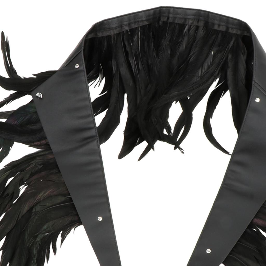 Косплей шаль из искусственного пера накидка для карнавального выступления