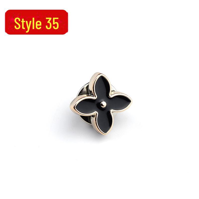 Anti-Exposure, Concealed, Removable and Sew-Free Pearl Shirt Brooch Buttons