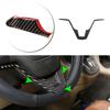 Car Carbon Fiber Steering Wheel Panel Cover Sticker Trim For Honda CRV 2007 2008 2009 2010