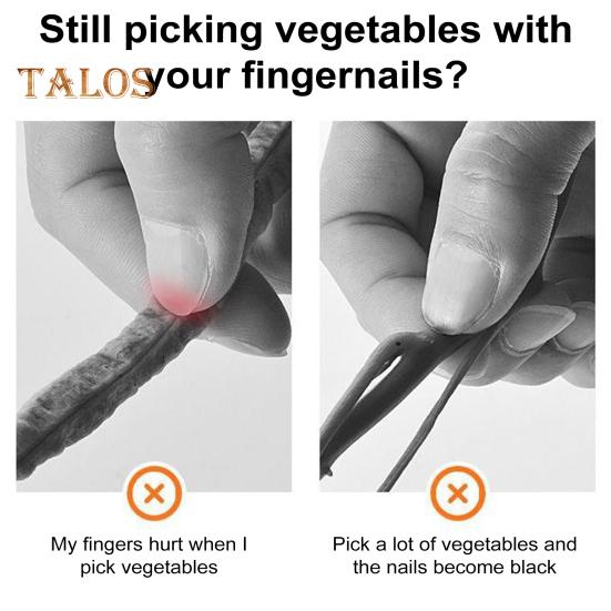 Thumb Cutter Fruit Vegetable Picking Cutter Set Silicone Finger Cots Pruning Portable Garden Tool for Strawberry Grape Branches