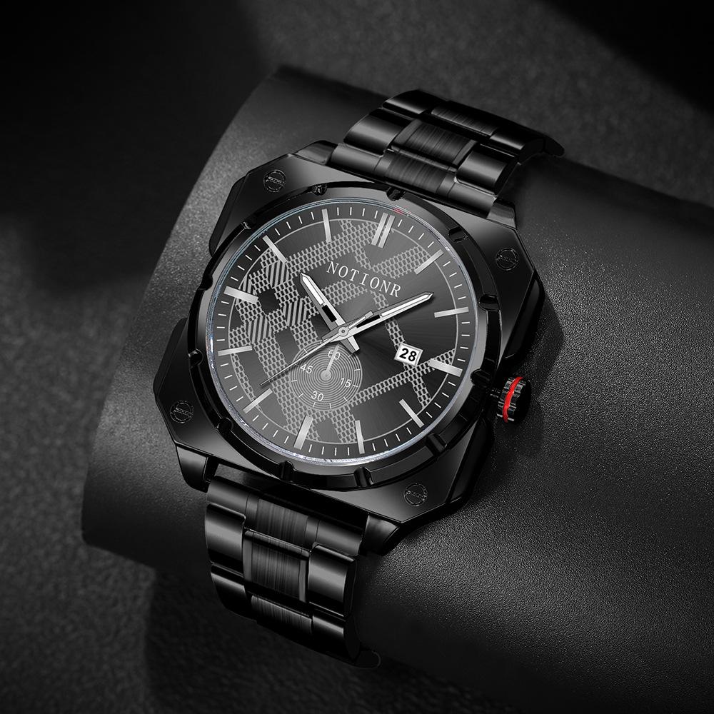 Мужские Модные Часы Квадратные Часы Нержавеющая Сталь Кварцевые Часы Деловые Часы Простые часы Часы с календарем