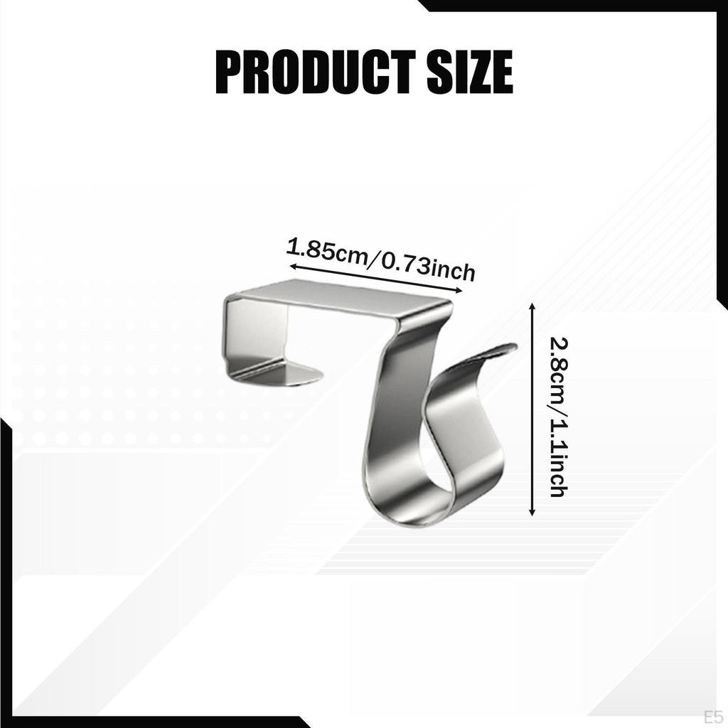 50 Pieces Gutter Clips for Weatherproof Light Hangers Hooks Roof Seasonal Lighting