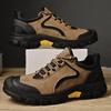 Summer Breathable Hiking Shoes Men Brown Vintage Climbing Trekking Sneakers Man Outdoor Anti-skid Men's Hiking Shoes Zapatos