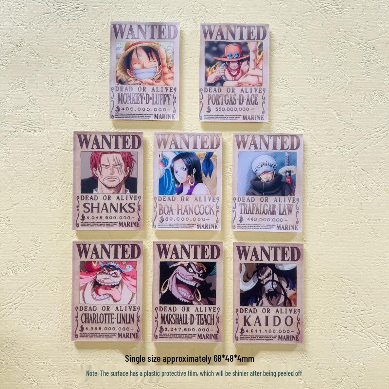 Магнит акриловый с наградой One Piece: Креативное украшение на холодильник в стиле аниме