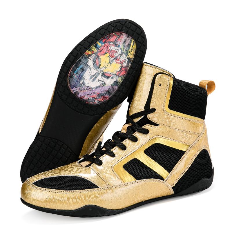Men Wrestling Shoes Professional Wrestling Boots Training Unisex Comfortable Training Sports Boxing Boots Gear Fighting Sneakers