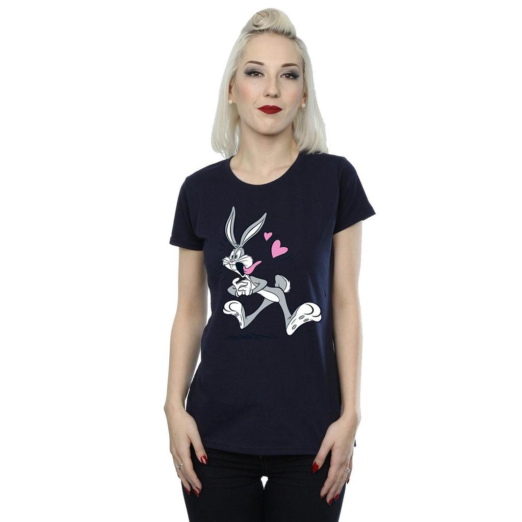 Looney Tunes Womens/Ladies Bugs Bunny In Love Cotton T-Shirt